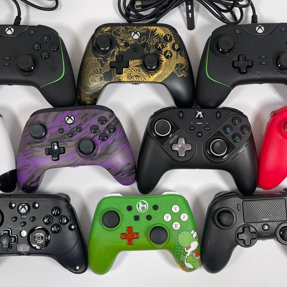10x PowerA, NACON, Gioteck, Razer, Thrustmaster Controllers FOR PARTS OR REPAIRS - Image 3 of 4