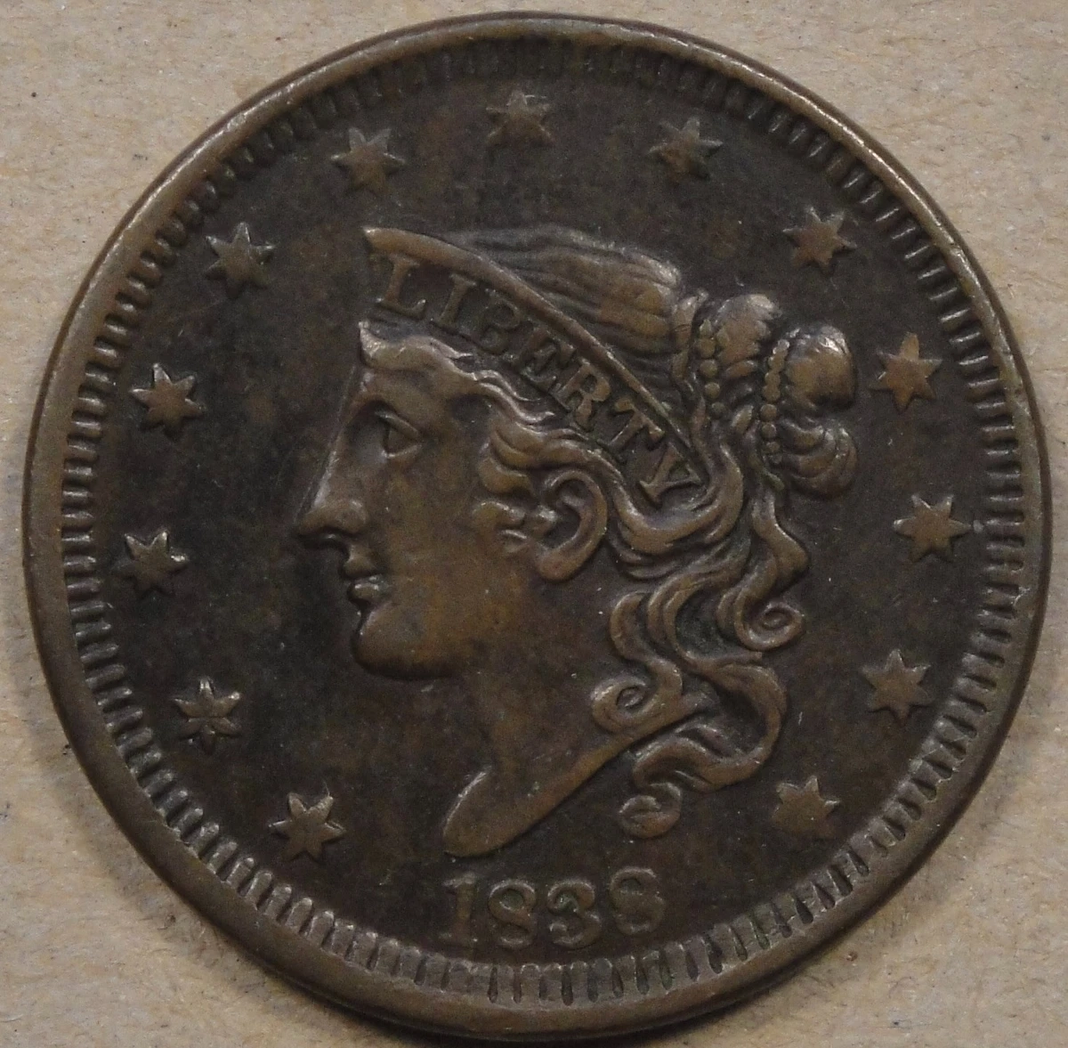 1838 Year Coronet Head US Large Cents (1816-1839) for sale | eBay