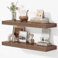 32 Inches Floating Shelves for Wall, 9.3" Deep Long Floating Shelves Set of 2...