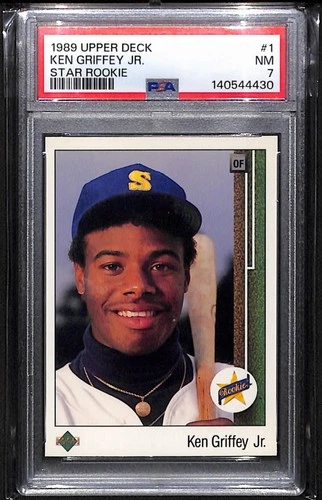 1989 Upper Deck - Star Rookie Ken Griffey Jr #1 (RC) PSA 7 Just Graded