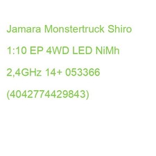 Jamara Monstertruck Shiro 1:10 EP 4WD LED NiMh 2,4GHz 14+ 053366 (4042774429843)