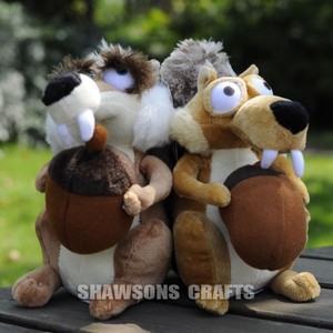 ICE AGE 3 PLUSH STUFFED TOYS SQUIRRELS 7