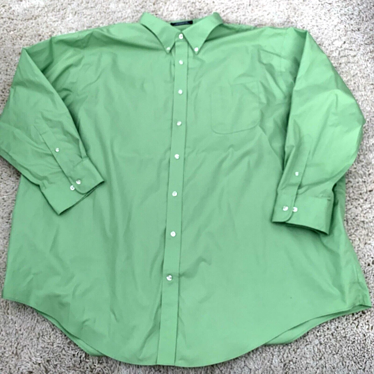 Green Big & Tall Dress Shirts for Men for sale | eBay