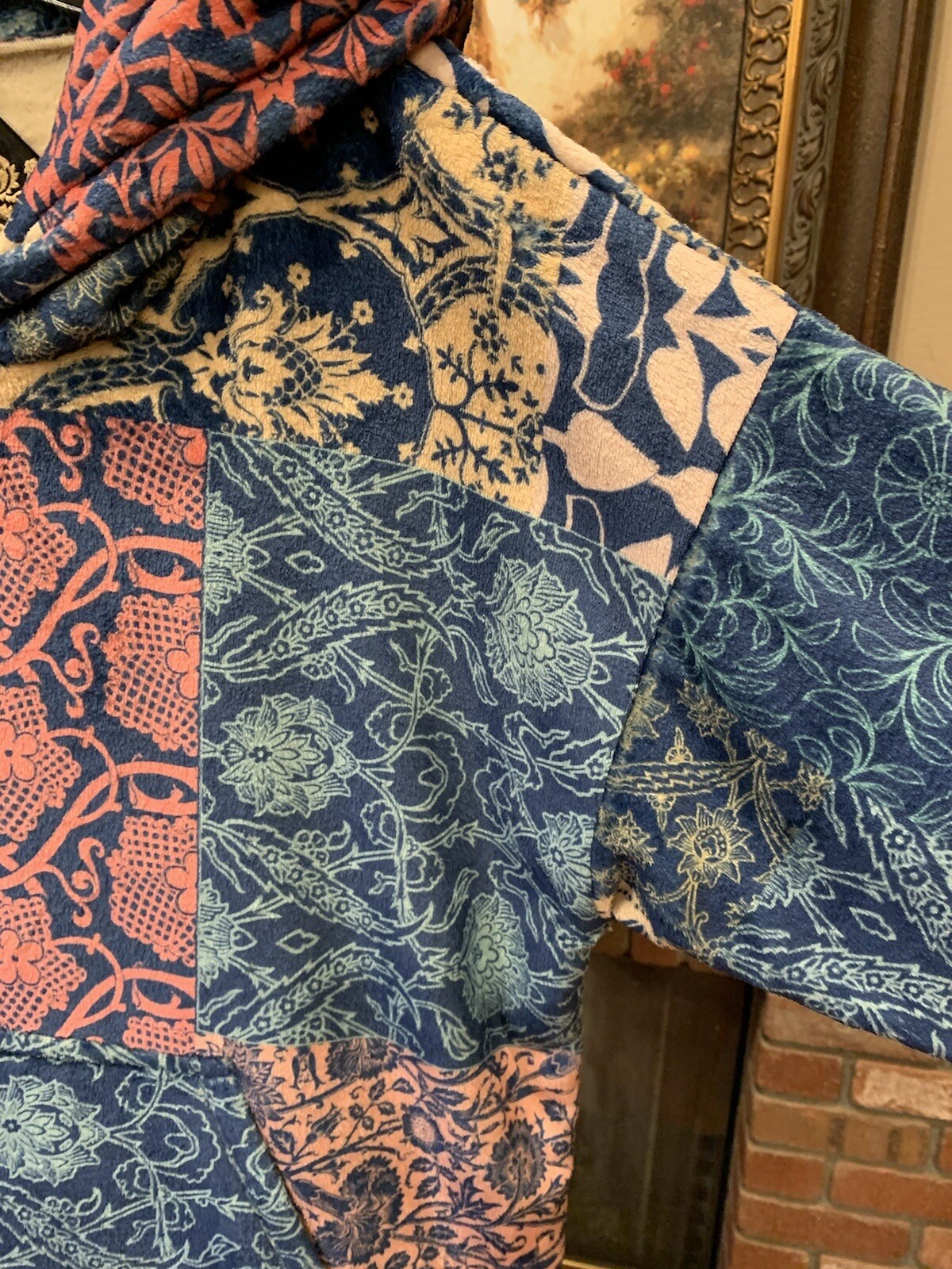 Johnny Was Olivia Sherpa Pullover Hoodie Size S Over… Gem