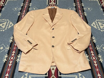 Peter Millar Wool Silk Sport Coat 42L Lanificio Di Pray Blazer BR2