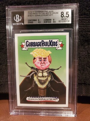 2016 Garbage Pail Kids Neopalpa Donaldtrumpi BGS 8.5 NM-MT+ Sticker 277 Made