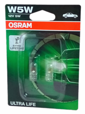 W5W OSRAM Ultra Life Extra Lifetime bis zu 4 fache Lebensdauer 2er 2825ULT-02B
