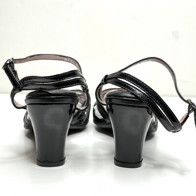 Black Leather BeautiFeel Patent Pump Heels  NWOB SZ 40/9 BeautiFeel Genuine Black Patent/Moiré Leather Pump Shoe Heel  main image 3