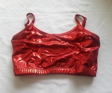 Red Dance Sports Bra Sz L Child