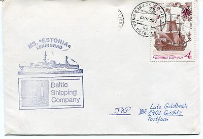 MS. Estonia Leningrad Baltic Shipping Company Polar Antarctic Cover