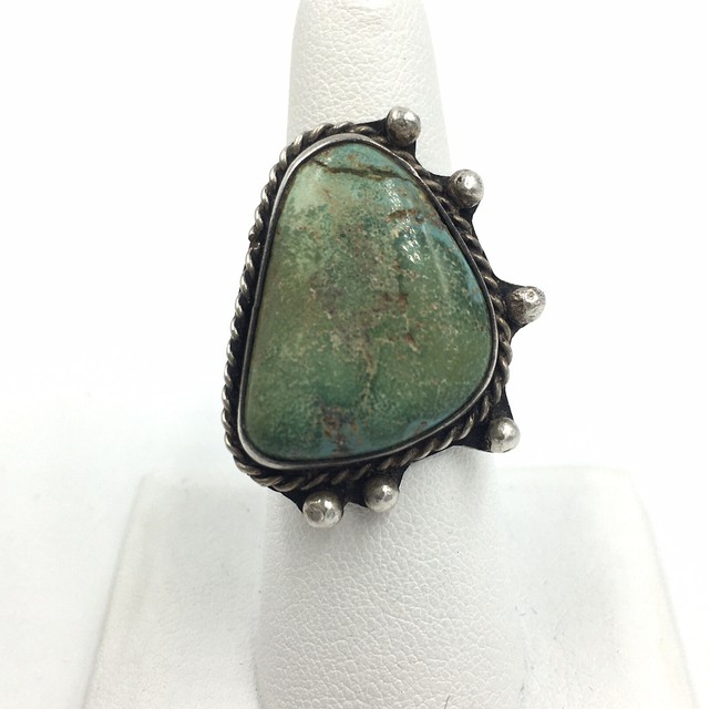 Old Pawn Sterling Silver Native American Turquoise Ring eBay