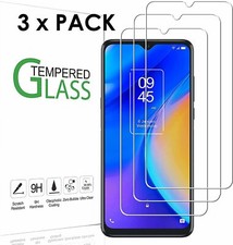 3 x Pieces Tempered Glass 2.5D Screen Protector Film Guard for TCL 30V 5G 2022