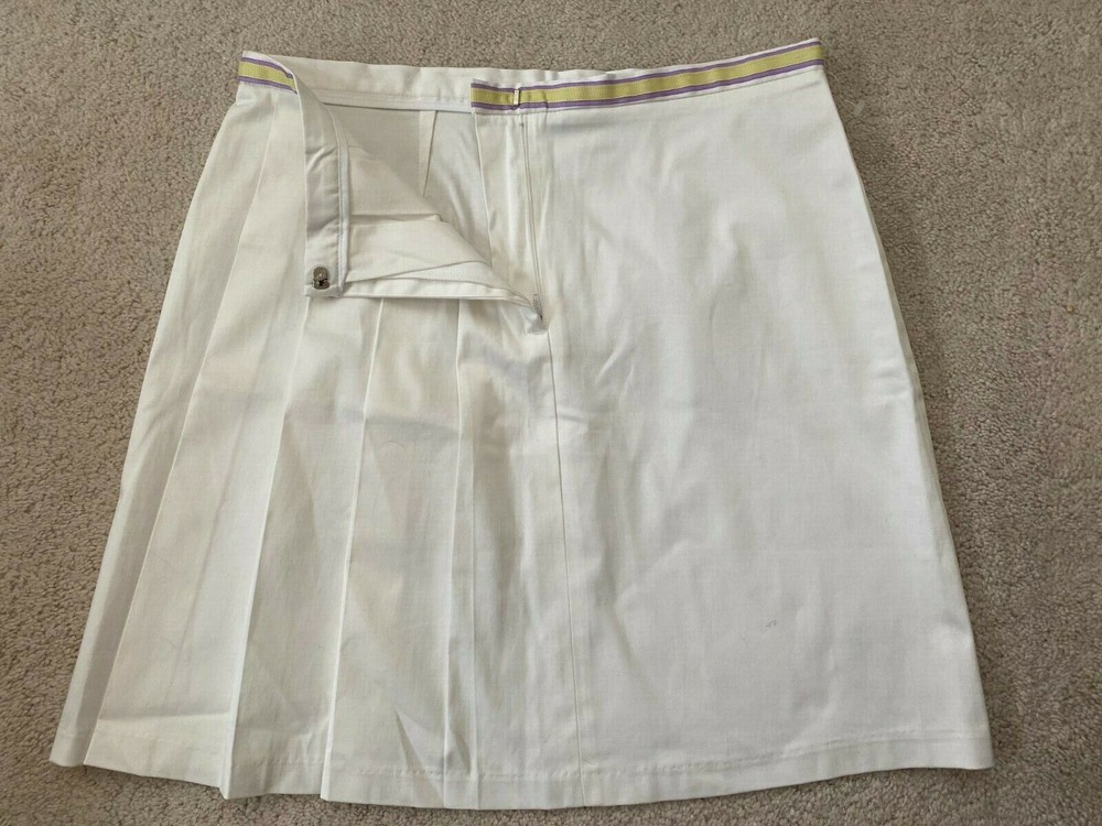 Central Park Womens Tennis Skirt White Athletic Skirt Made in Canada