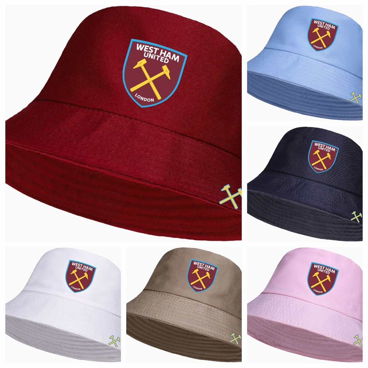 West Ham United FC UFC Casquette de Basketball Baseball Raised MVP Rouge