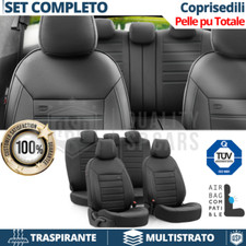 COPRISEDILI per Ford Fusion in PELLE Pu Nera SET Anteriori + Posteriori TÜV Tett