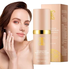 Colour Changing Foundation, Foundation 4 in 1 Medium Full Coverage Concealer