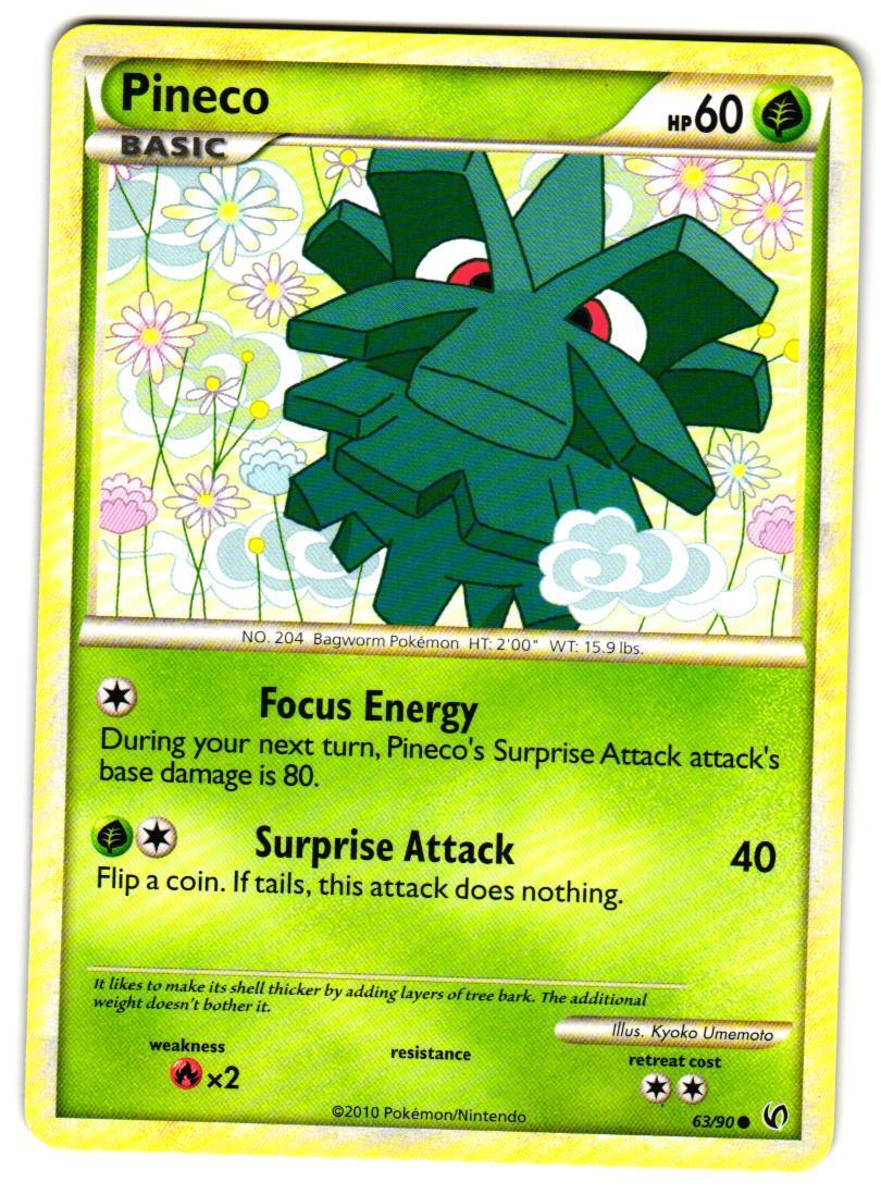 Pokemon Undaunted Pineco (63) #63/90 Common Lightly played