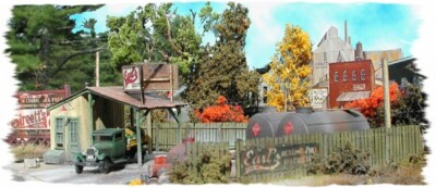 #ad Bar Mills #0802 HO quot;Earls Oil Co.quot; Wood Laser cut craftsman kit $39.95