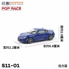 XCarToys x Pop Race 1:64 BRZ Blue Diecast Model Car
