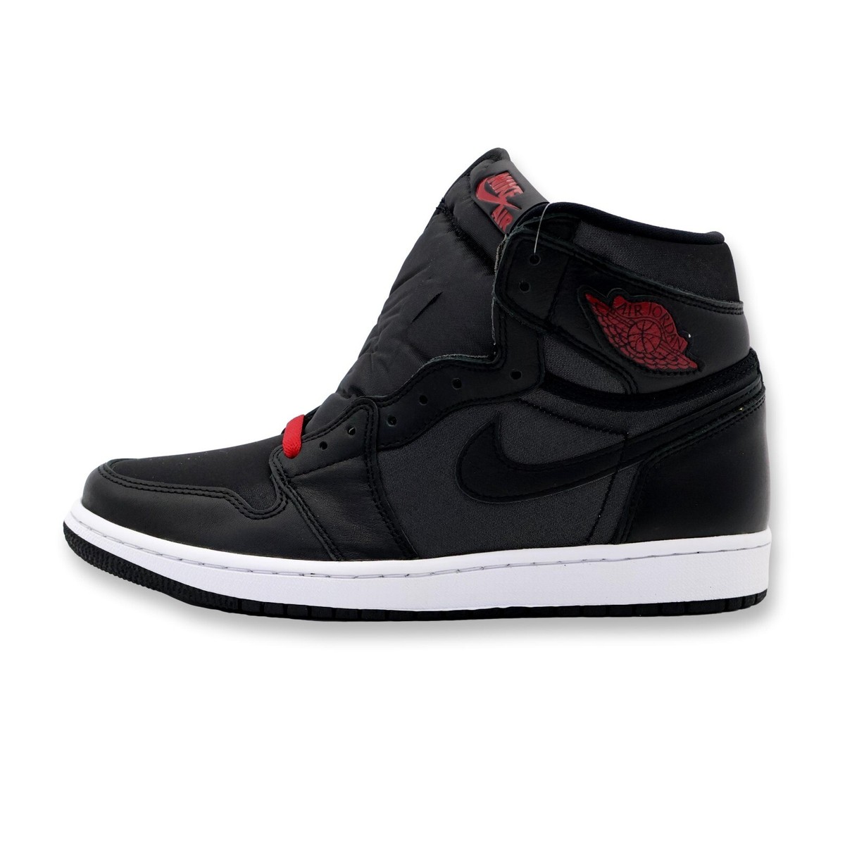 jordan 1 black satin gym red