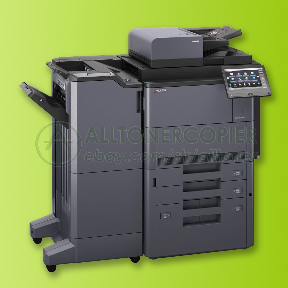 Kyocera TaskAlfa 8003i Tabloid Mono BW Printer Copier Scanner Staple