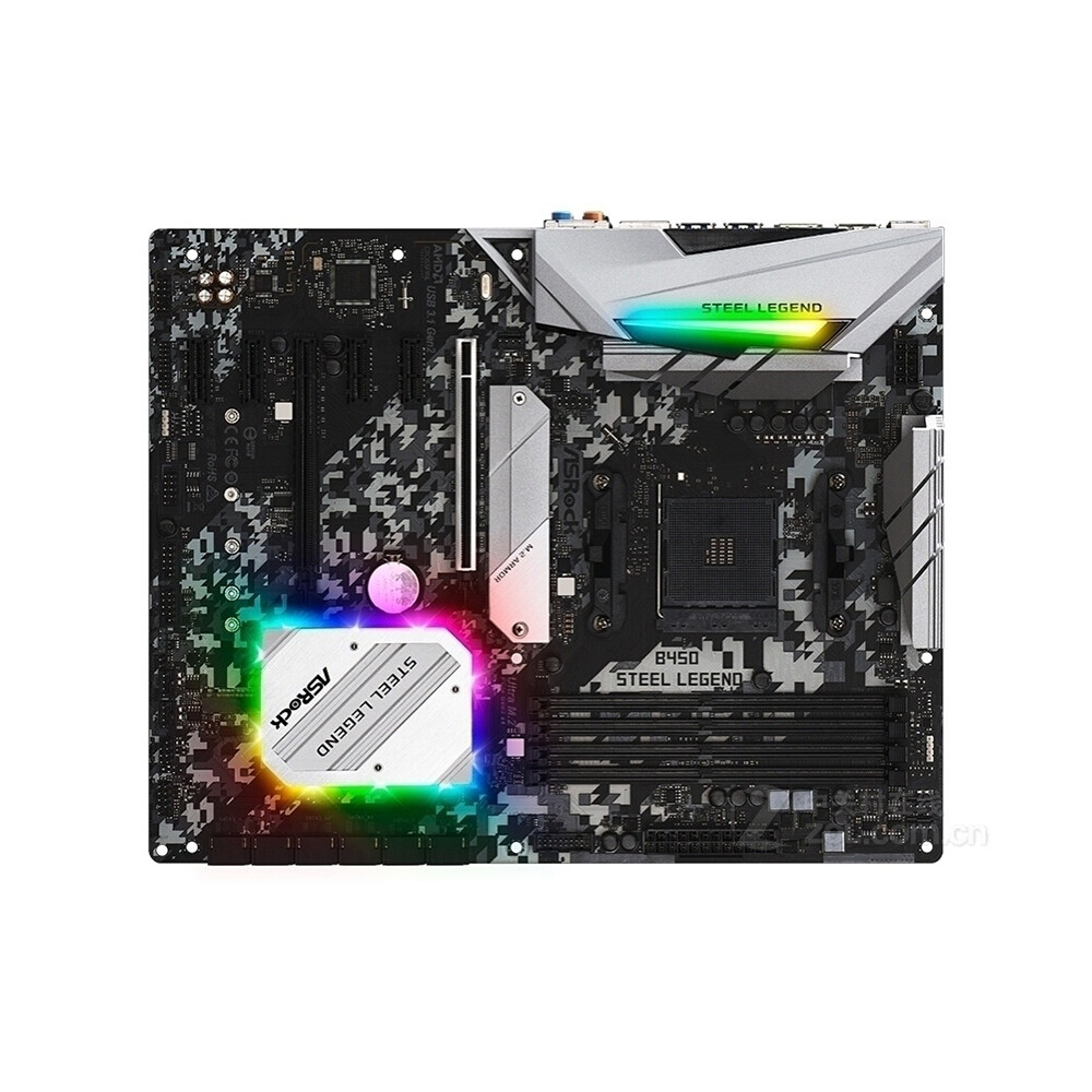 For ASROCK B450 Steel Legend Motherboard AMD AM4 DDR4 DP+ ATX | eBay