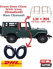 NEW Front Door Glass Rubber Run Channel TOYOTA LAND CRUISER FJ45 FJ40 68-73