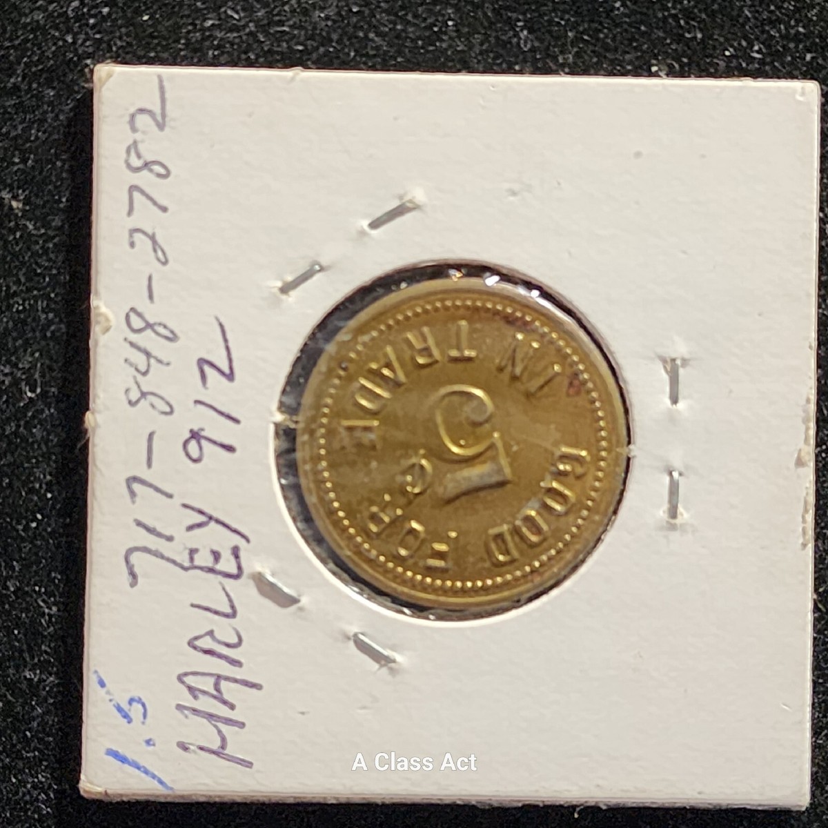 OTTOLINGER 1272601421 関税送料込 American Legion Post 127, York, PA Good For 5c In Trade