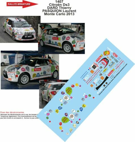 Décalcomanies 1/18 Rallye WRC 2013 – Mexique & Portugal (Colorado 18146 UV, Neuf)