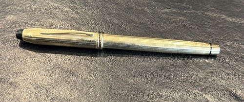 CROSS TOWNSEND 10K Gold Filled FOUNTAIN PEN w/14K Gold Medium Nib With Box - Picture 11 of 20