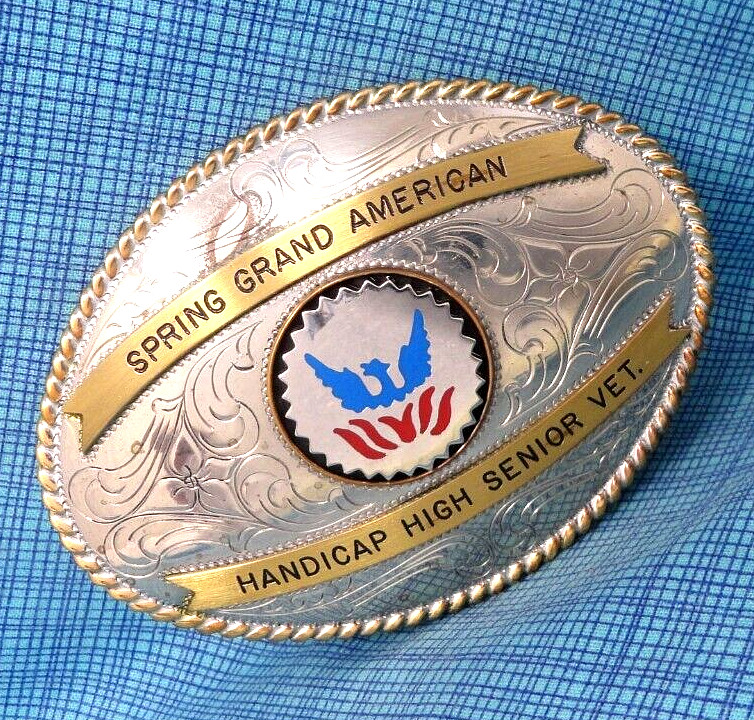 Trap Shooting HHSV Trophy Belt Buckle Spring Grand Am… Gem