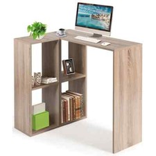 Scrivania Angolare postazione da lavoro Computer PC con 4 Ripiani Design a L