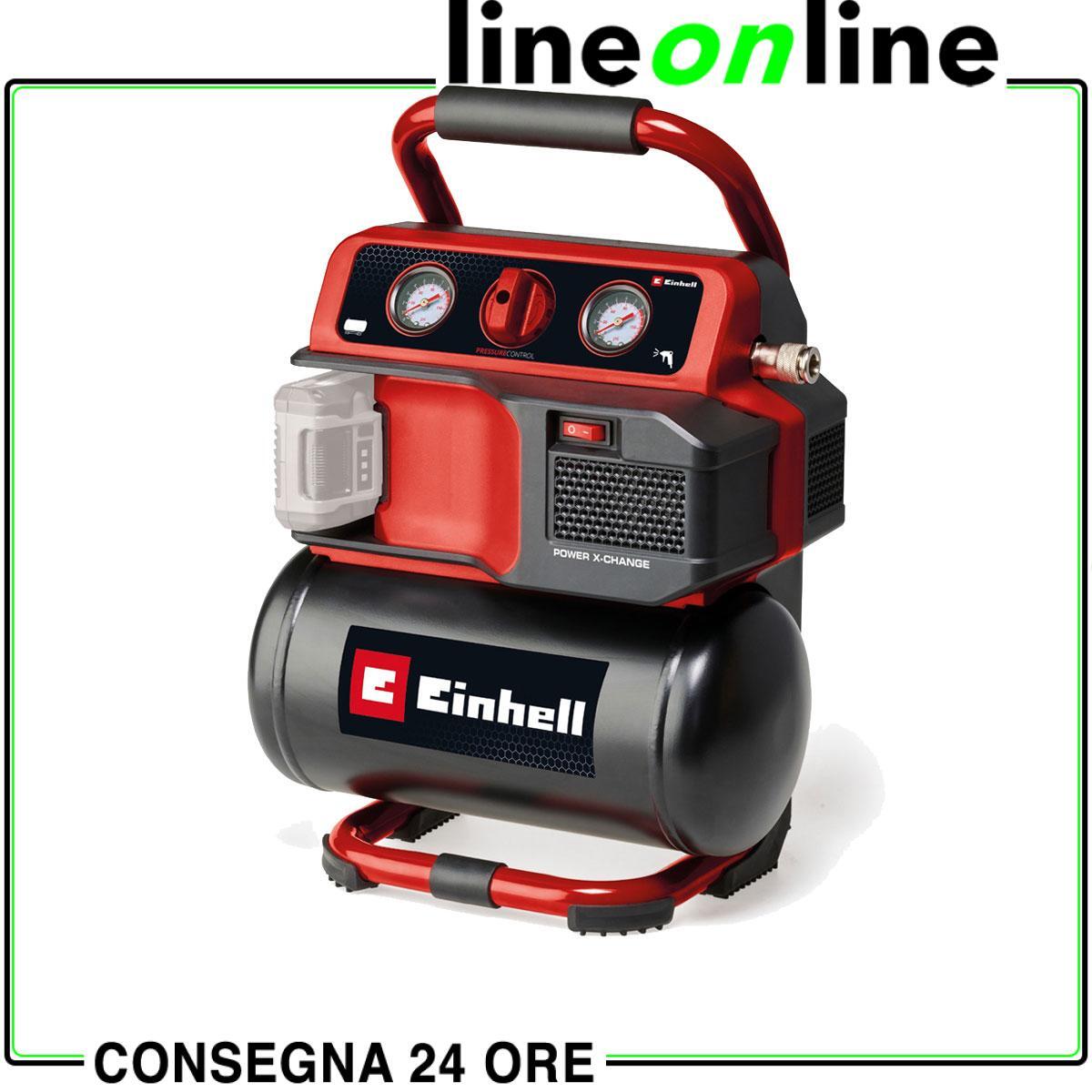 Compressore portatile a batteria 5 lt Einhell TE-AC 18/75 Li OF-Solo
