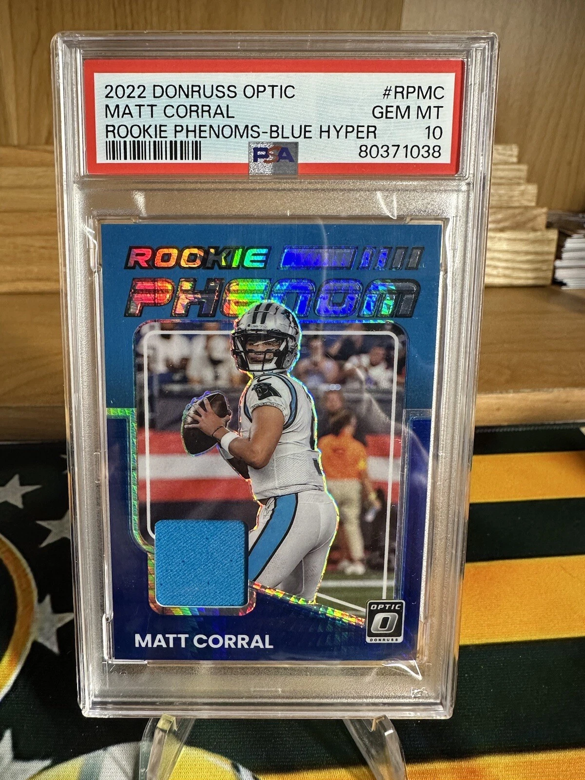 Matt Corral Panini Donruss Optic Rookie Phenoms #RPMC Blue Hyper