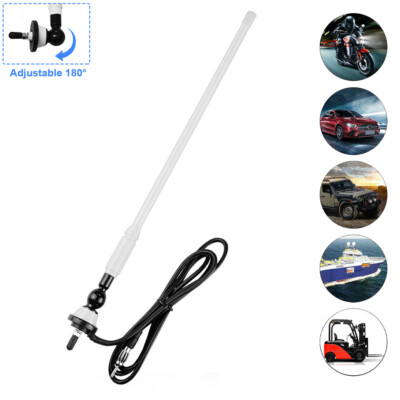 Marine Stereo Radio Antenna Boat FM AM Aerial for ATV UTV Car Yacht