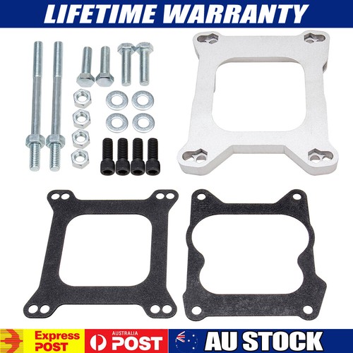 1933 2-Barrel To 4-Barrel Carb Carburetor Adapter 2bbl-4bbl Kit For Square Bore - Foto 2