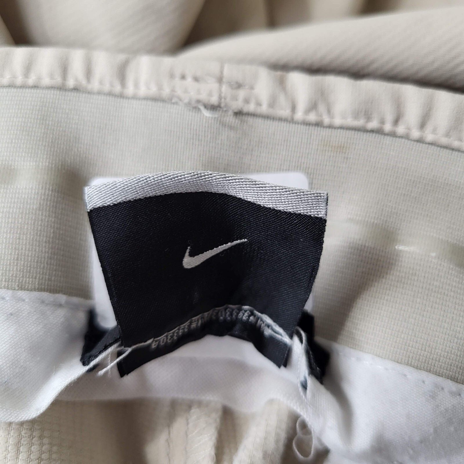 Nike Golf Men Pants 32x32 Cream Performance Stretch Logo Embroidered