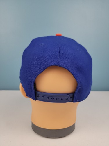 New Era 9FIFTY New York Mets Blue Snapback Wide Flat Bill Wool Baseball Hat Cap - Bild 3 von 15