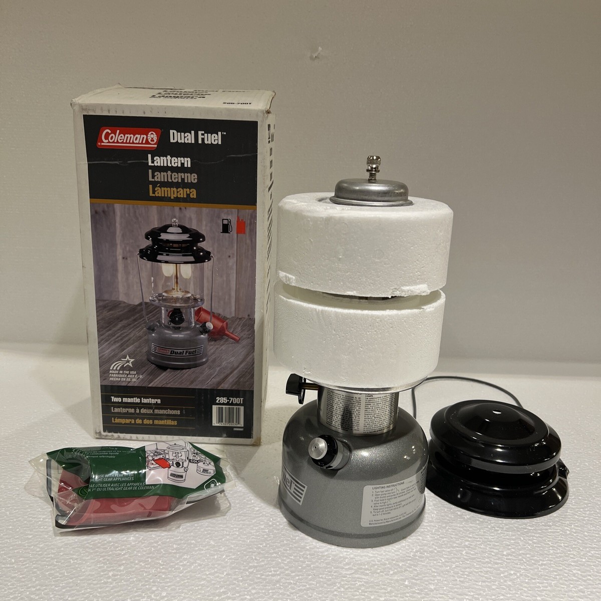 Coleman Dual Fuel 2 Mantle Lantern Model 285-700T New In Box