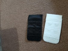 2x BH Verl&auml;ngerung Erweiterung 2 Haken & 3 Reihen Schwarz Wei&szlig;  Bra Push Up NEU