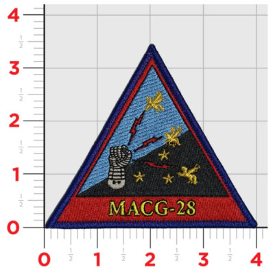 MARINE CORPS AIR CONTROL GROUP MACG-28 2024 EMBROIDERED PATCH WITH HOOK & LOOP