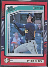 2024 Donruss Rated Prospect Holo Red /275 #120 Tyler Black RC - Brewers - MINT