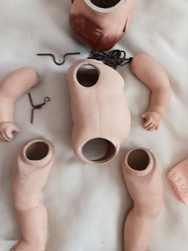Antique Doll With Closing Eyes Composition Very Early Jointed 15 Inches - Picture 7 of 17