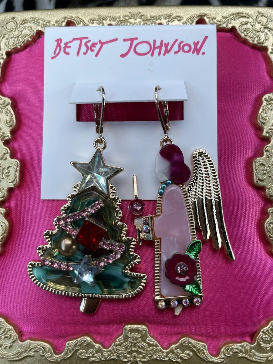Betsey Johnson FELIZ NAVIDAD Christmas Tree Angel Girl Xmas