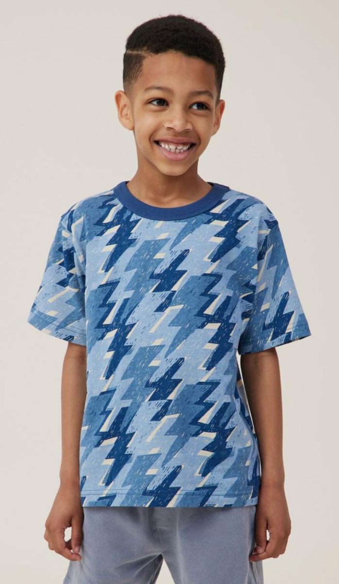 Cotton:On Kids Toddler Short Sleeve Tee T-Shirt Lightning Bolt
