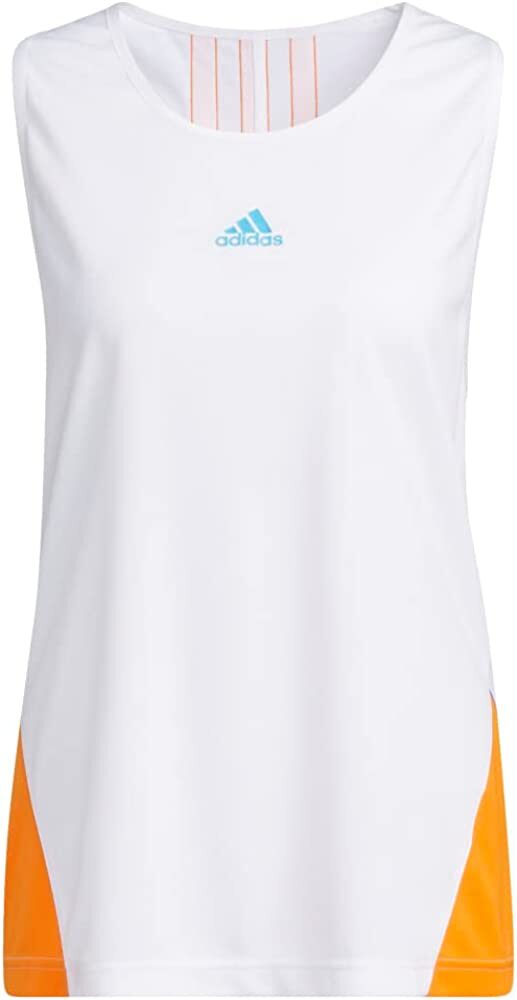 женская майка adidas 365 Women in Power Tank Top, белая/ Оранжевая от Tennessee