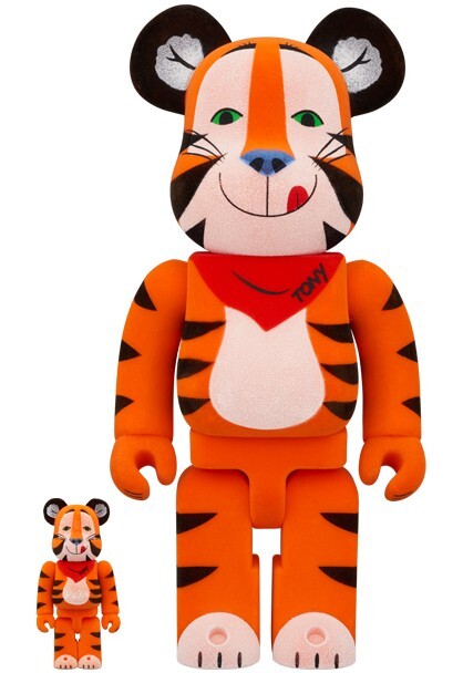BE@RBRICK 400% & 100% TONY THE TIGER VINTAGE FLOCKY Ver BE@RBRICK 400% & 100% TONY THE TIGER VINTAGE FLOCKY Ver