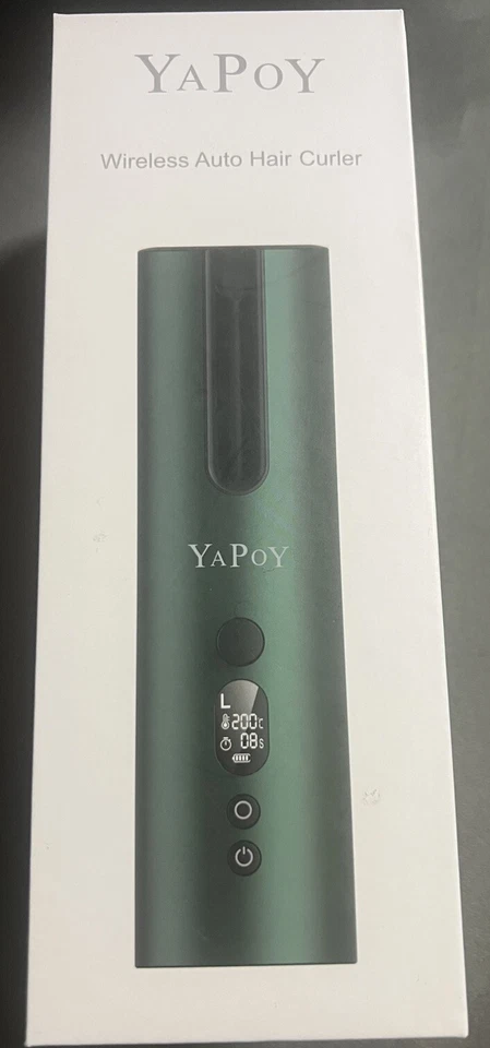 YAPOY Schnurlose Automatischer Lockenstab Wiederaufladbar YB100 Grün