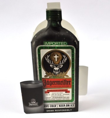 Jägermeister USA Tischaufsteller - Ice Cold Shots - Flasche Motiv