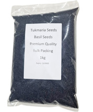 Tukmaria Seeds 1kg - Basil Seeds Sabja Seeds Casa Casa Premium quality - Bulk